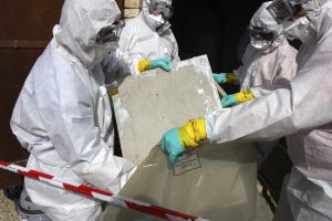 Remove materials containing some asbestos